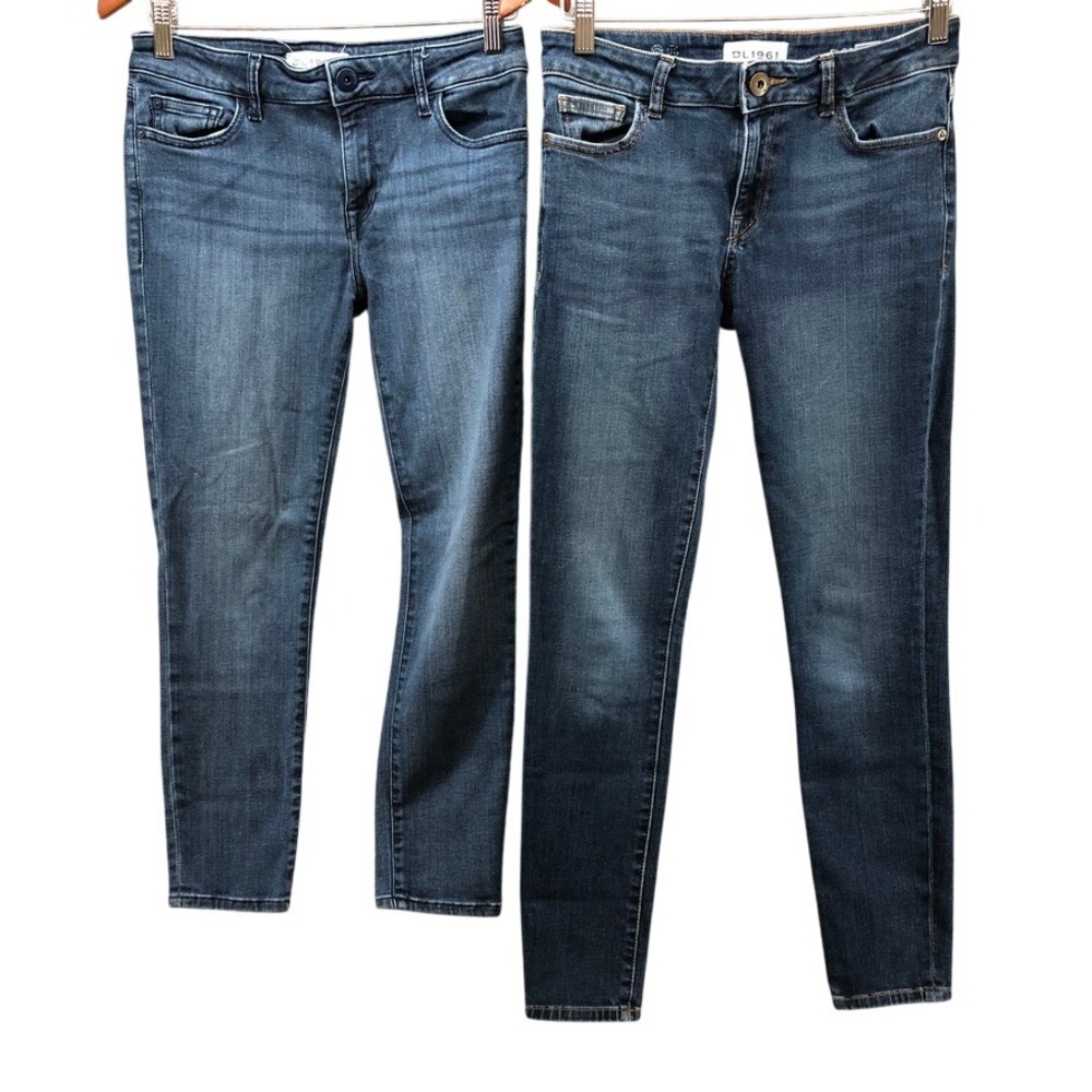 DL1961 Florence Instasculpt Jeans Womens 28 Blue Skinny Denim Bundle 2 Pairs